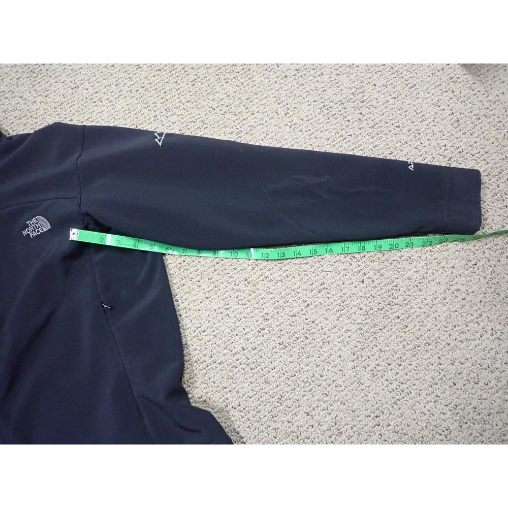 The North Face Apex Jacket Men XL Black Excellent Softshell Full Zip Windbreaker